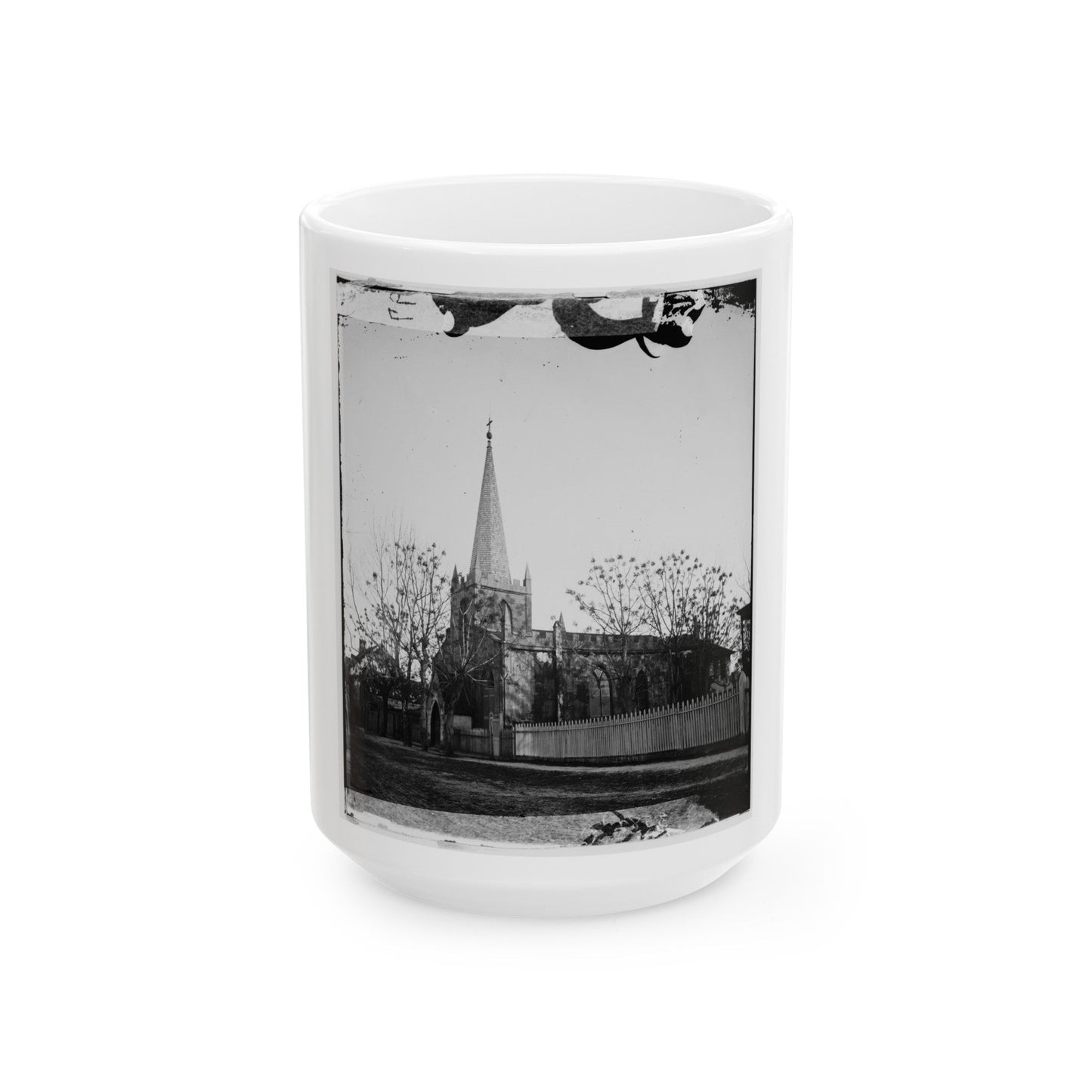 Atlanta, Georgia. Church (U.S. Civil War) White Coffee Mug-15oz-The Sticker Space