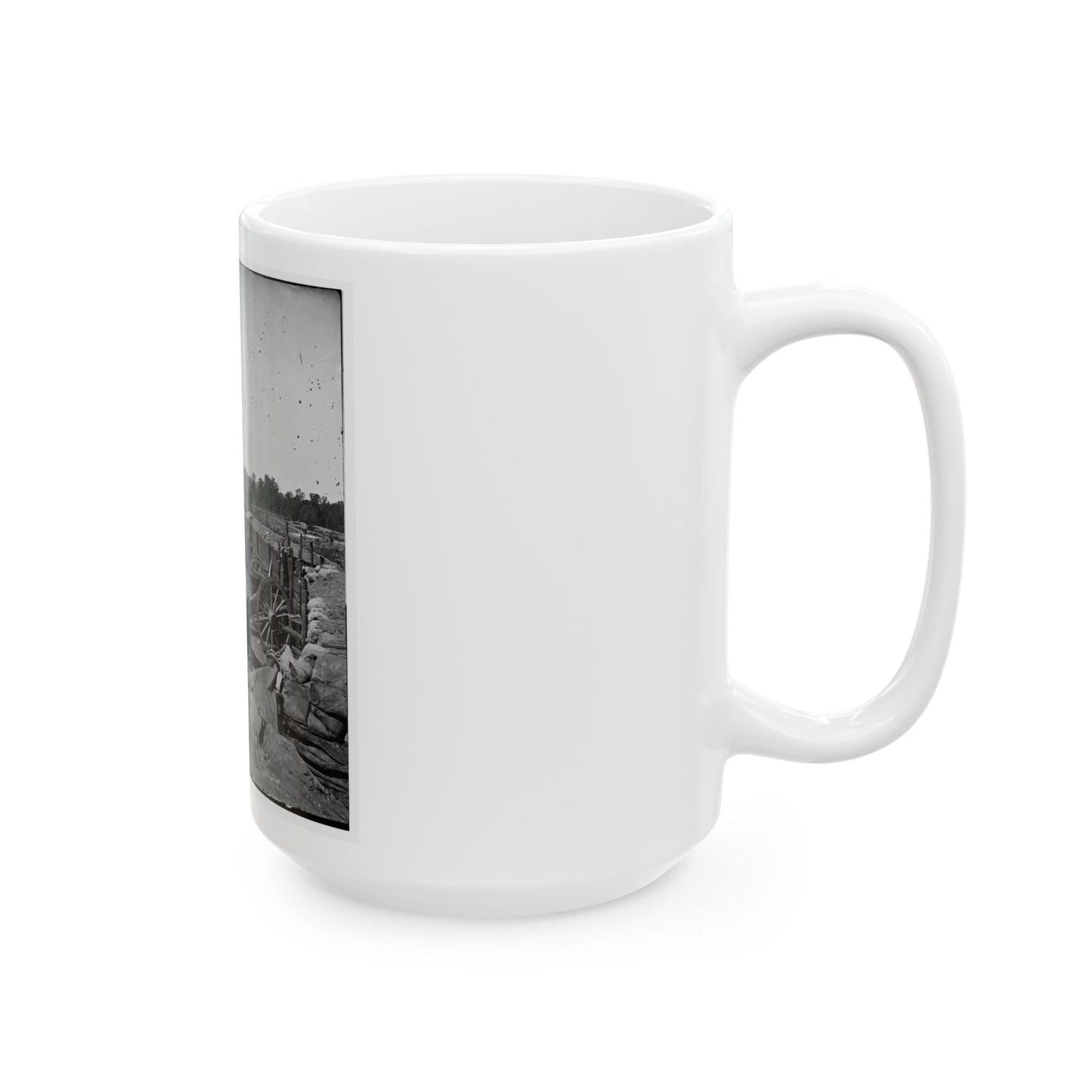 Atlanta, Georgia. Confederate Fort In Front Of Atlanta-2 (U.S. Civil War) White Coffee Mug