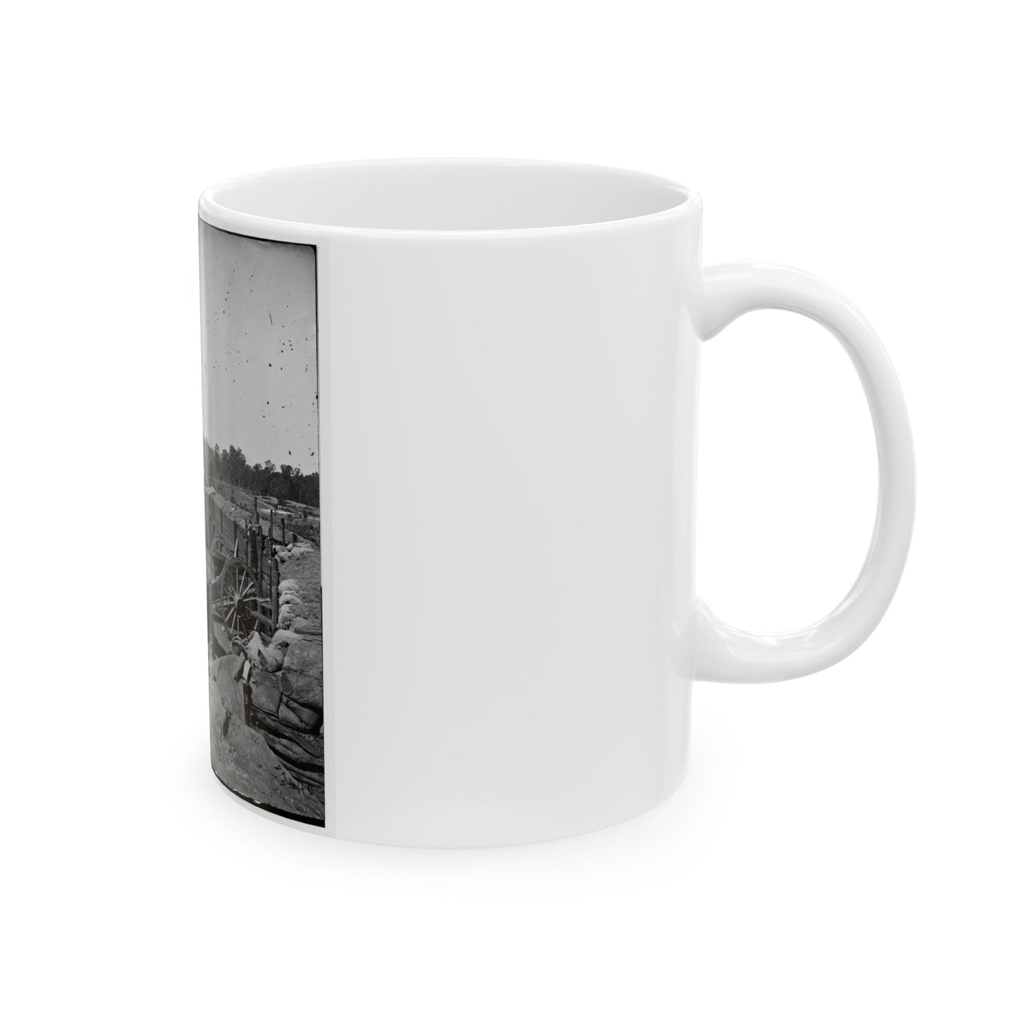 Atlanta, Georgia. Confederate Fort In Front Of Atlanta-2 (U.S. Civil War) White Coffee Mug