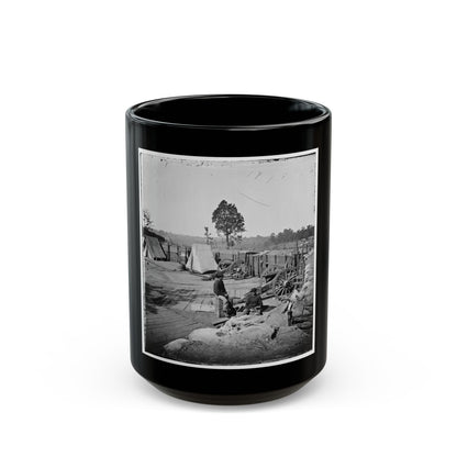 Atlanta, Georgia. Confederate Fort In Front Of Atlanta-3 (U.S. Civil War) Black Coffee Mug-15oz-The Sticker Space