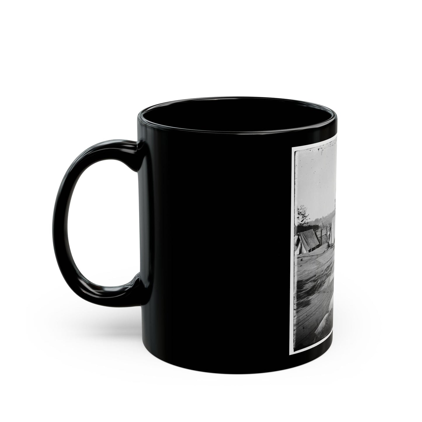 Atlanta, Georgia. Confederate Fort In Front Of Atlanta-3 (U.S. Civil War) Black Coffee Mug-The Sticker Space