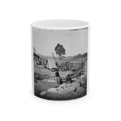 Atlanta, Georgia. Confederate Fort In Front Of Atlanta-3 (U.S. Civil War) White Coffee Mug