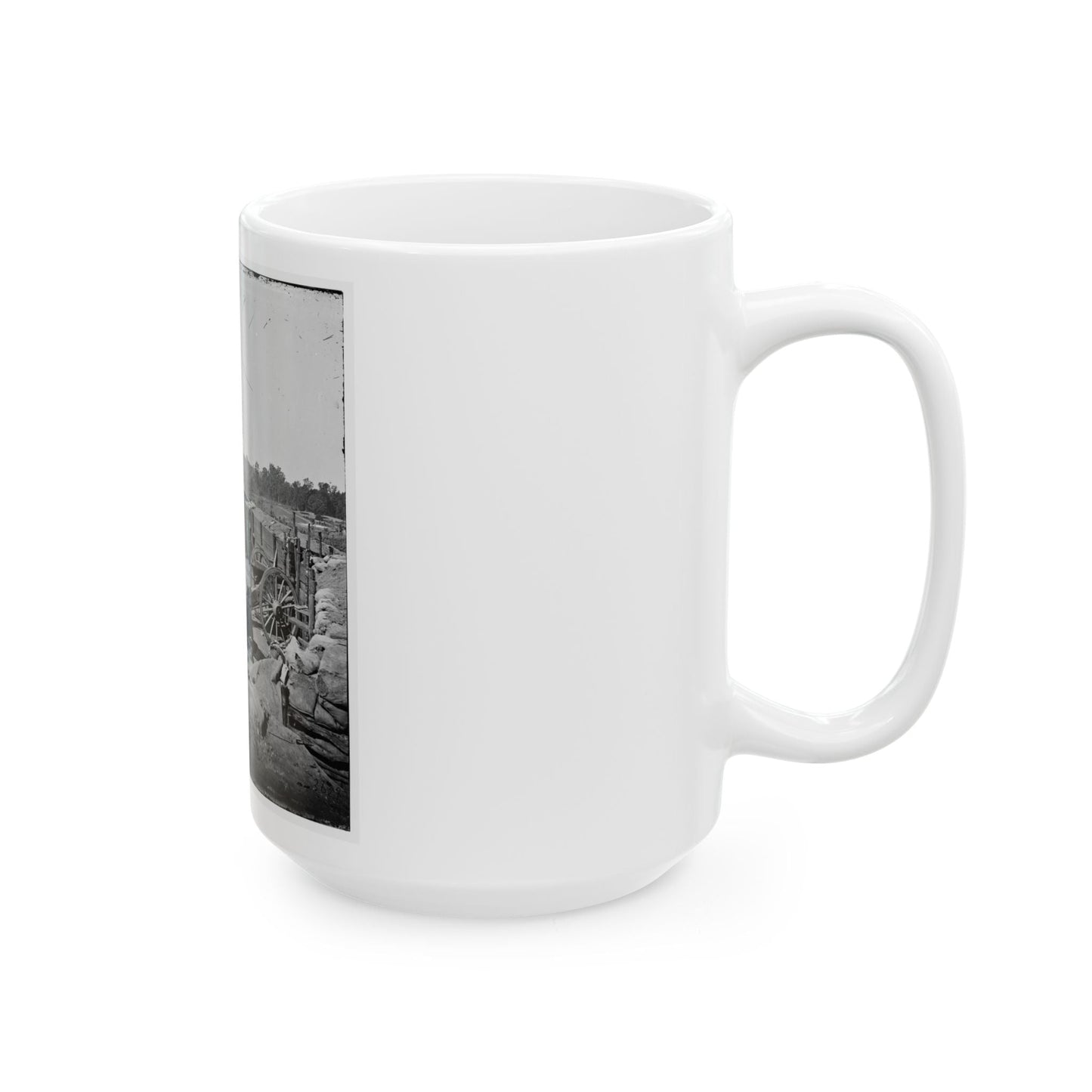 Atlanta, Georgia. Confederate Fort In Front Of Atlanta-3 (U.S. Civil War) White Coffee Mug