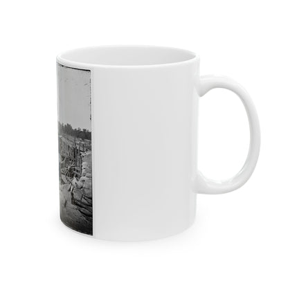 Atlanta, Georgia. Confederate Fort In Front Of Atlanta-3 (U.S. Civil War) White Coffee Mug