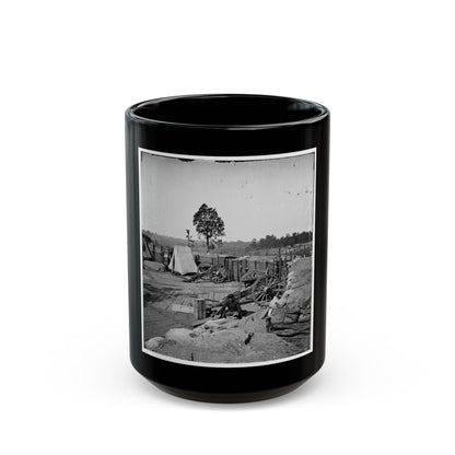 Atlanta, Georgia. Confederate Fort In Front Of Atlanta (U.S. Civil War) Black Coffee Mug