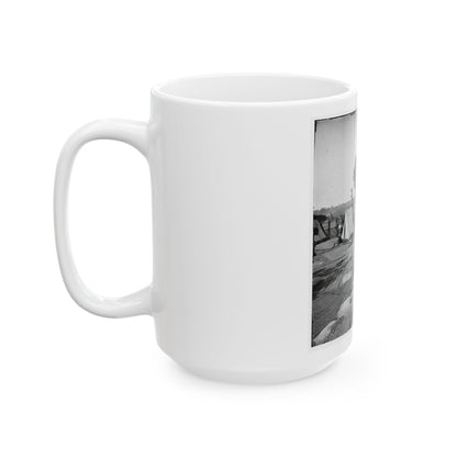 Atlanta, Georgia. Confederate Fort In Front Of Atlanta (U.S. Civil War) White Coffee Mug