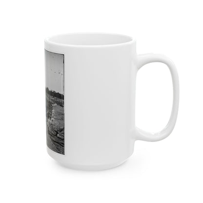 Atlanta, Georgia. Confederate Fort In Front Of Atlanta (U.S. Civil War) White Coffee Mug