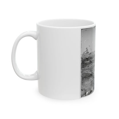 Atlanta, Georgia. Confederate Fortifications (Shown Is George N. Barnard, Photographer And His Dark Room) (U.S. Civil War) White Coffee Mug