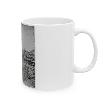 Atlanta, Georgia. Confederate Fortifications (Shown Is George N. Barnard, Photographer And His Dark Room) (U.S. Civil War) White Coffee Mug