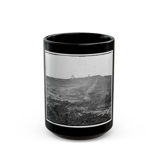 Atlanta, Georgia. Confederate Fortifications (U.S. Civil War) Black Coffee Mug-15oz-The Sticker Space