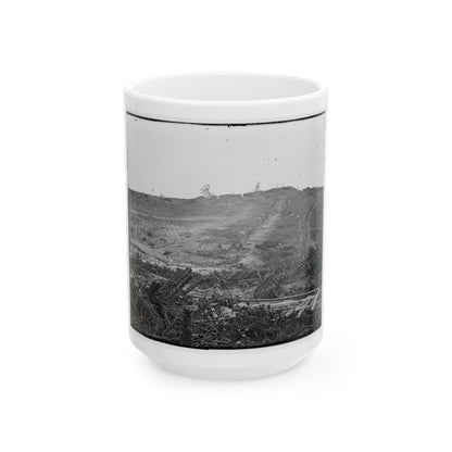 Atlanta, Georgia. Confederate Fortifications (U.S. Civil War) White Coffee Mug-15oz-The Sticker Space