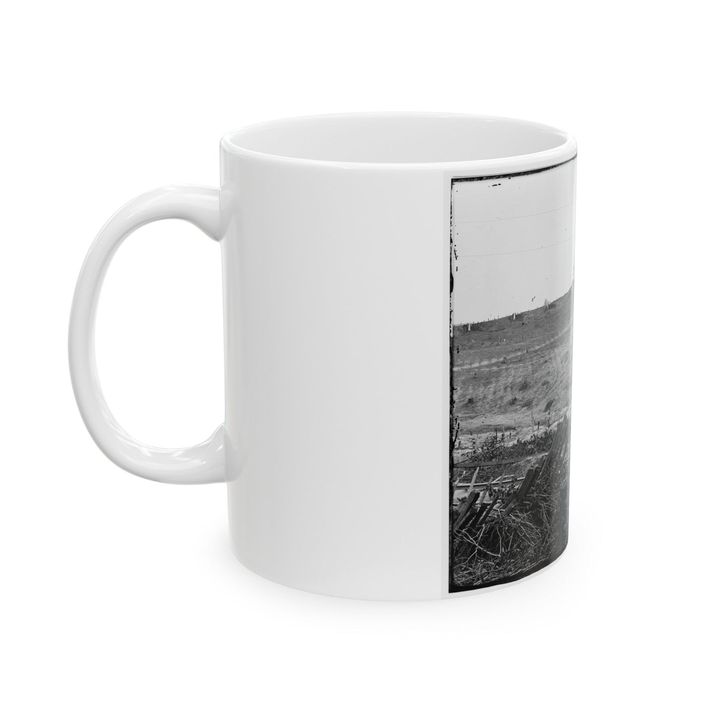 Atlanta, Georgia. Confederate Fortifications (U.S. Civil War) White Coffee Mug-The Sticker Space