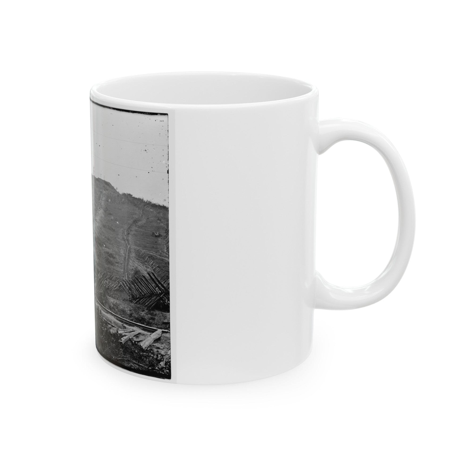 Atlanta, Georgia. Confederate Fortifications (U.S. Civil War) White Coffee Mug-The Sticker Space