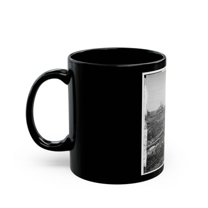 Atlanta, Georgia. Confederate Fortifications With Potter House In The Distance (U.S. Civil War) Black Coffee Mug-The Sticker Space