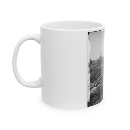 Atlanta, Georgia. Confederate Fortifications With Potter House In The Distance (U.S. Civil War) White Coffee Mug