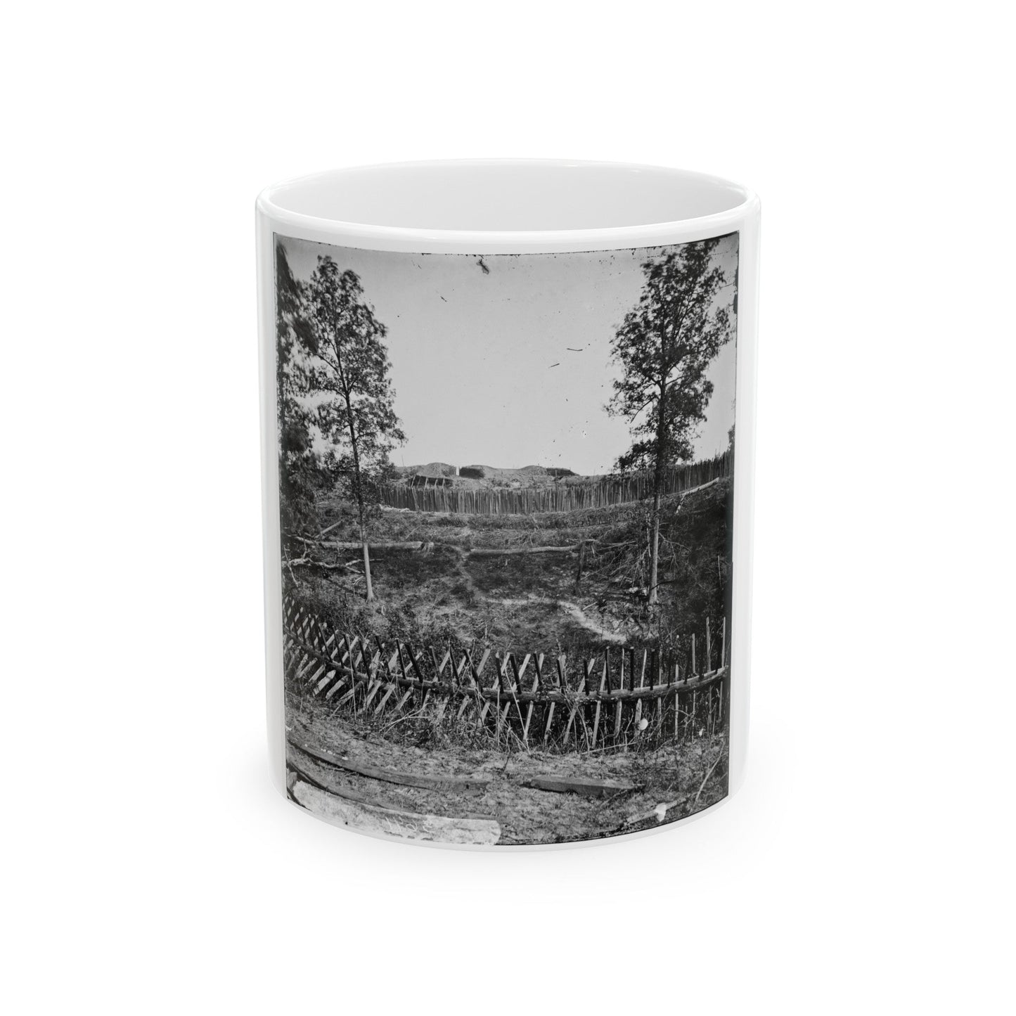 Atlanta, Georgia. Confederate Fortifications(2) (U.S. Civil War) White Coffee Mug-11oz-The Sticker Space