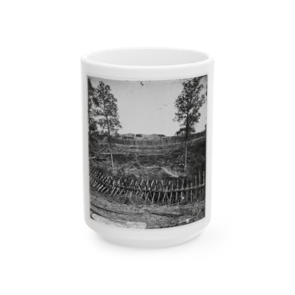 Atlanta, Georgia. Confederate Fortifications(2) (U.S. Civil War) White Coffee Mug-15oz-The Sticker Space