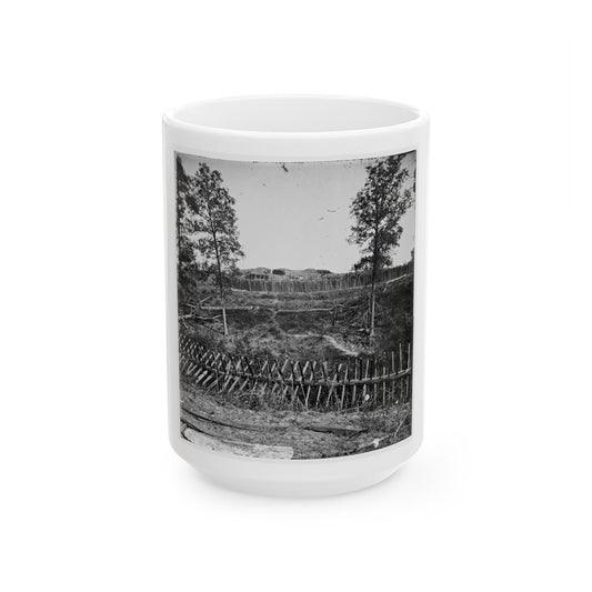 Atlanta, Georgia. Confederate Fortifications(2) (U.S. Civil War) White Coffee Mug-15oz-The Sticker Space