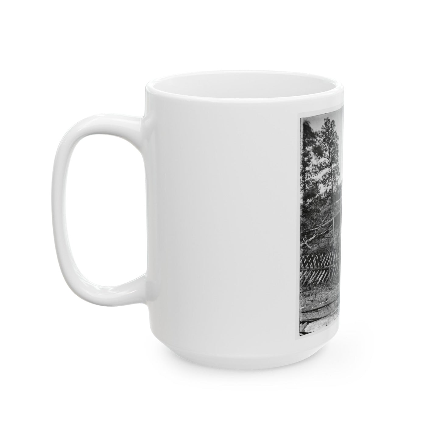 Atlanta, Georgia. Confederate Fortifications(2) (U.S. Civil War) White Coffee Mug-The Sticker Space