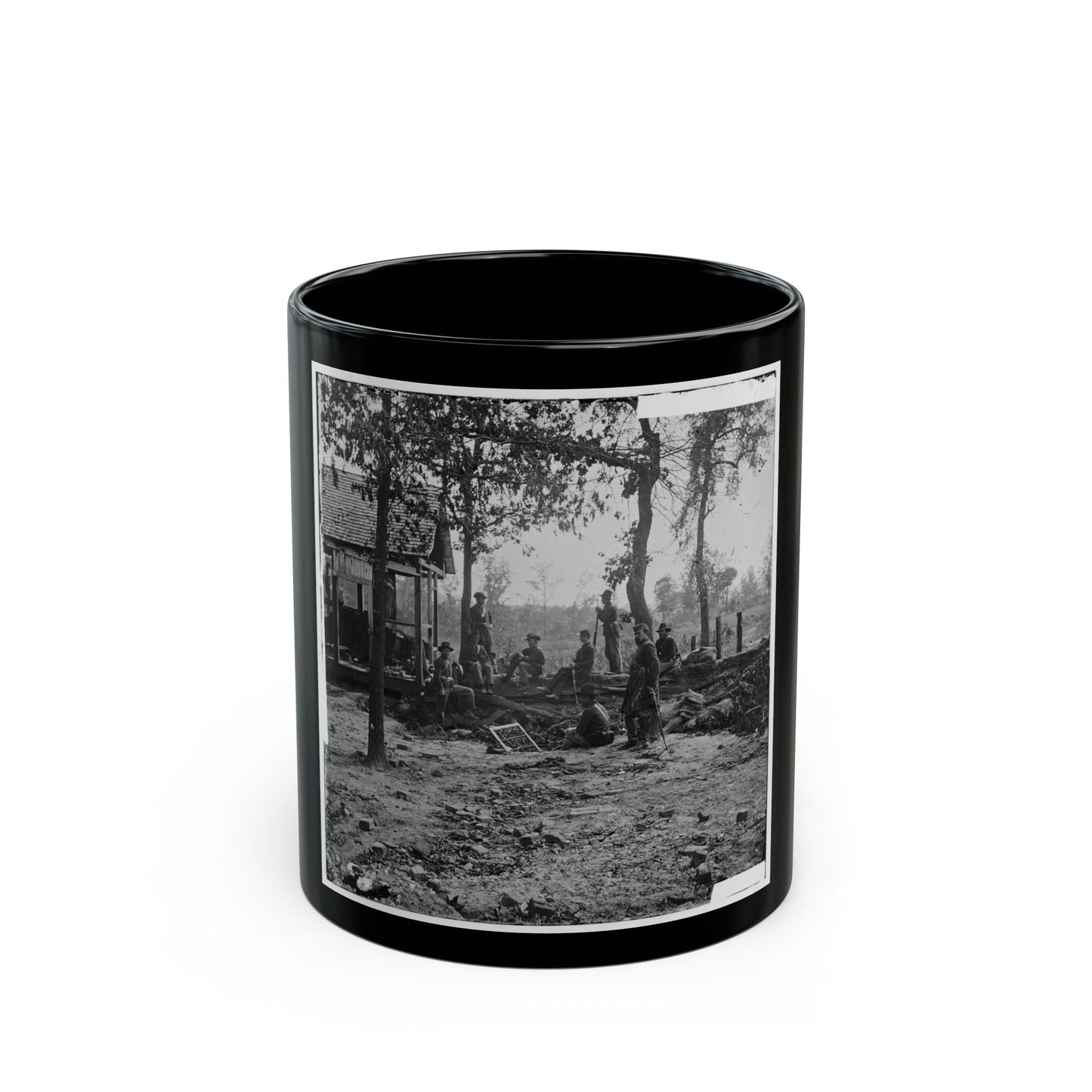 Atlanta, Georgia. Federal Picket Post Shortly Before The Battle Of July 22 (U.S. Civil War) Black Coffee Mug