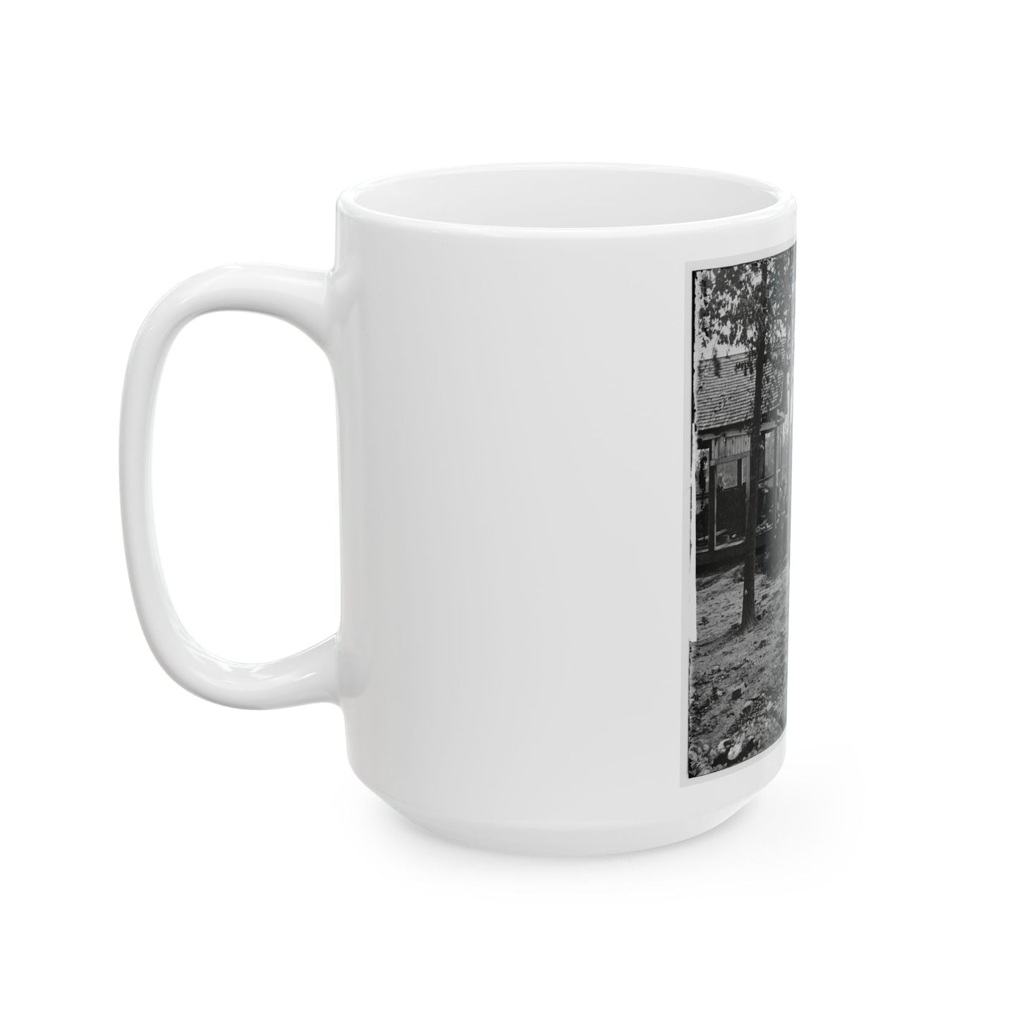 Atlanta, Georgia. Federal Picket Post Shortly Before The Battle Of July 22 (U.S. Civil War) White Coffee Mug