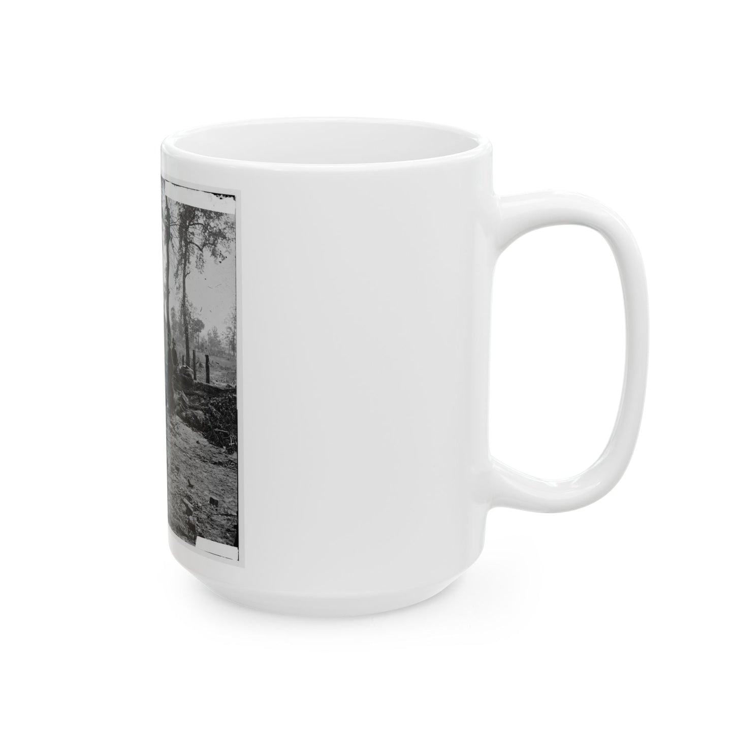 Atlanta, Georgia. Federal Picket Post Shortly Before The Battle Of July 22 (U.S. Civil War) White Coffee Mug