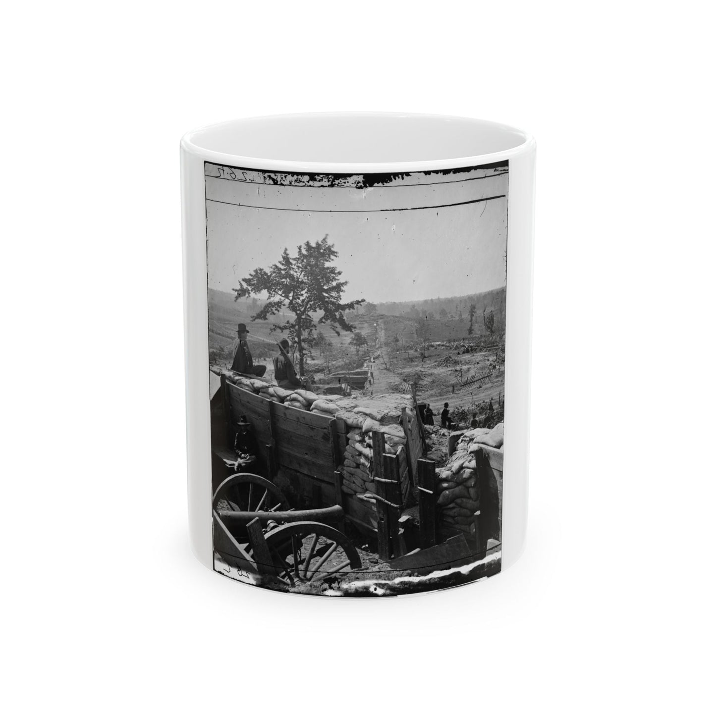 Atlanta, Georgia. Federal Troops In Confederate Fort (U.S. Civil War) White Coffee Mug