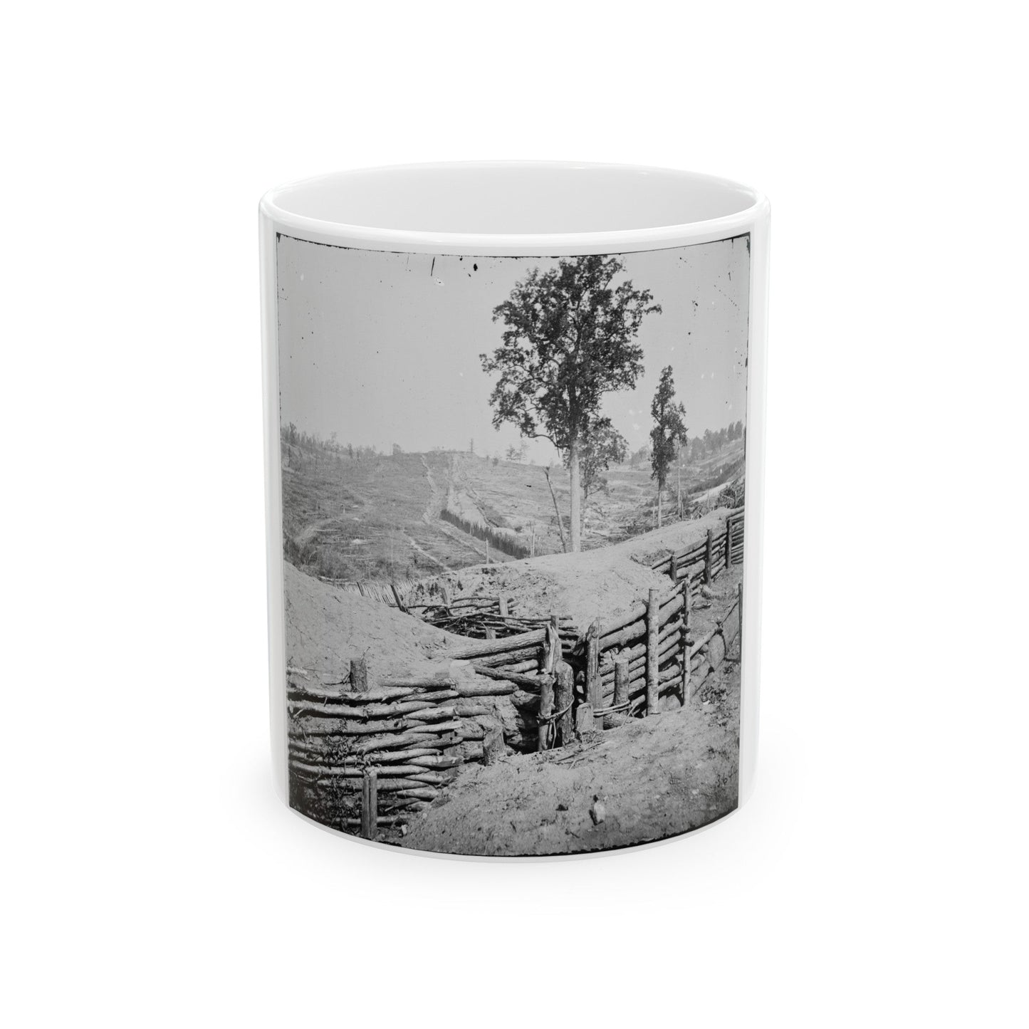 Atlanta, Georgia. Fortifications-2 (U.S. Civil War) White Coffee Mug-11oz-The Sticker Space