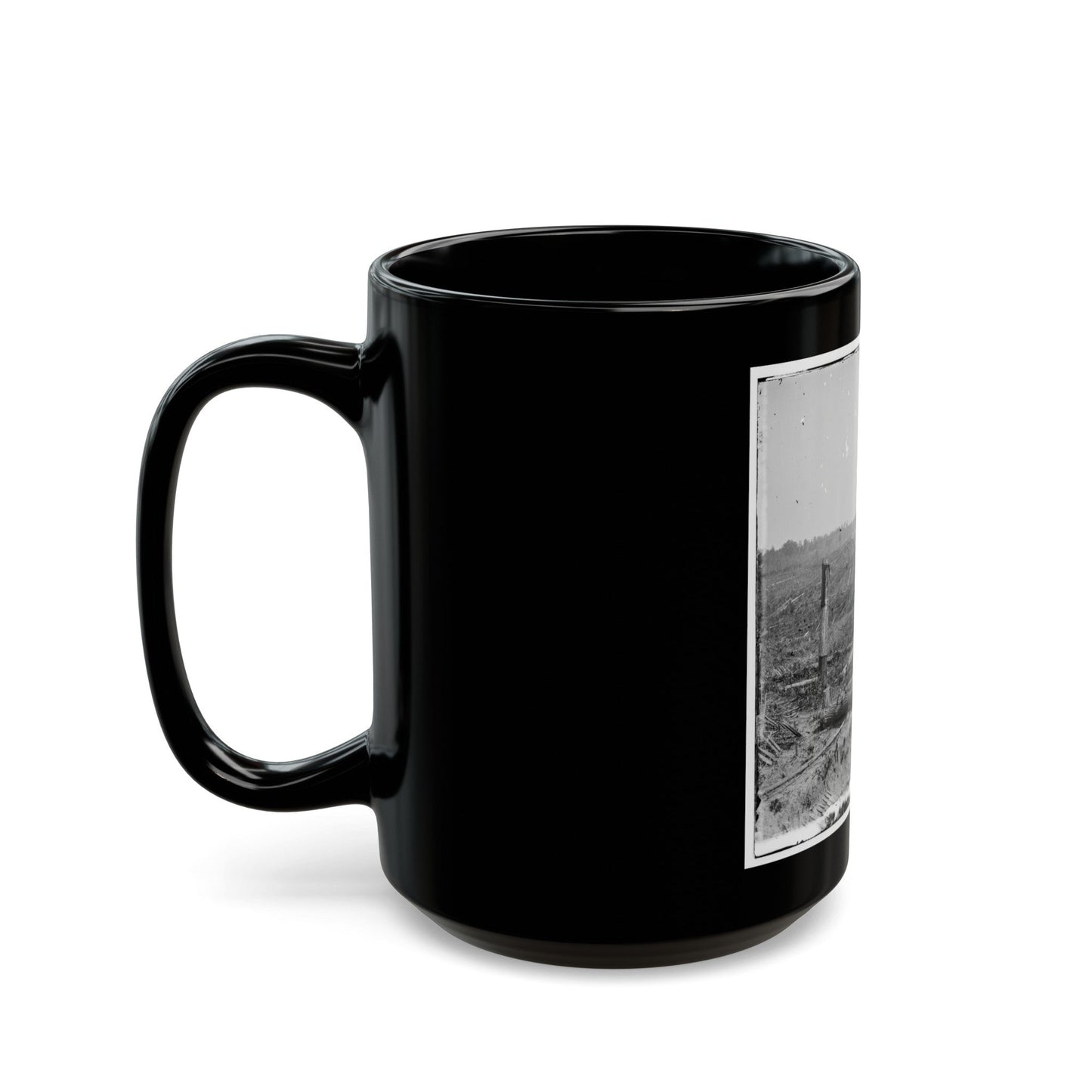 Atlanta, Georgia. Fortifications (U.S. Civil War) Black Coffee Mug-The Sticker Space