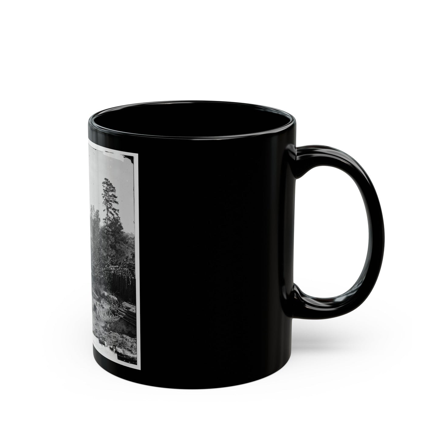 Atlanta, Georgia. Fortifications (U.S. Civil War) Black Coffee Mug-The Sticker Space