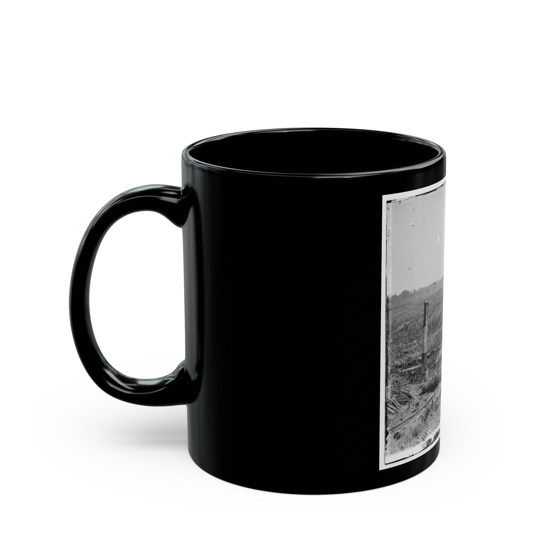 Atlanta, Georgia. Fortifications (U.S. Civil War) Black Coffee Mug-The Sticker Space