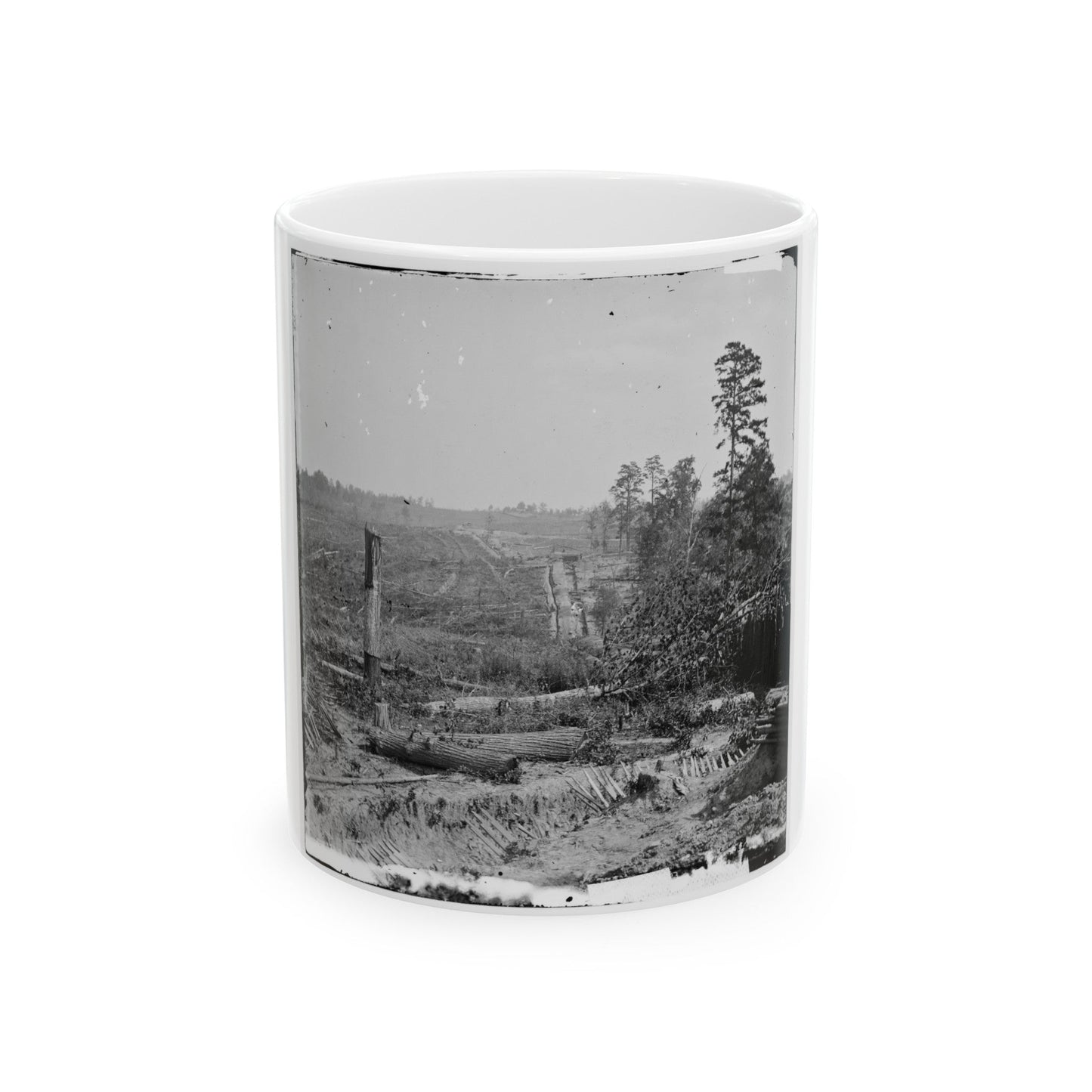 Atlanta, Georgia. Fortifications (U.S. Civil War) White Coffee Mug-11oz-The Sticker Space