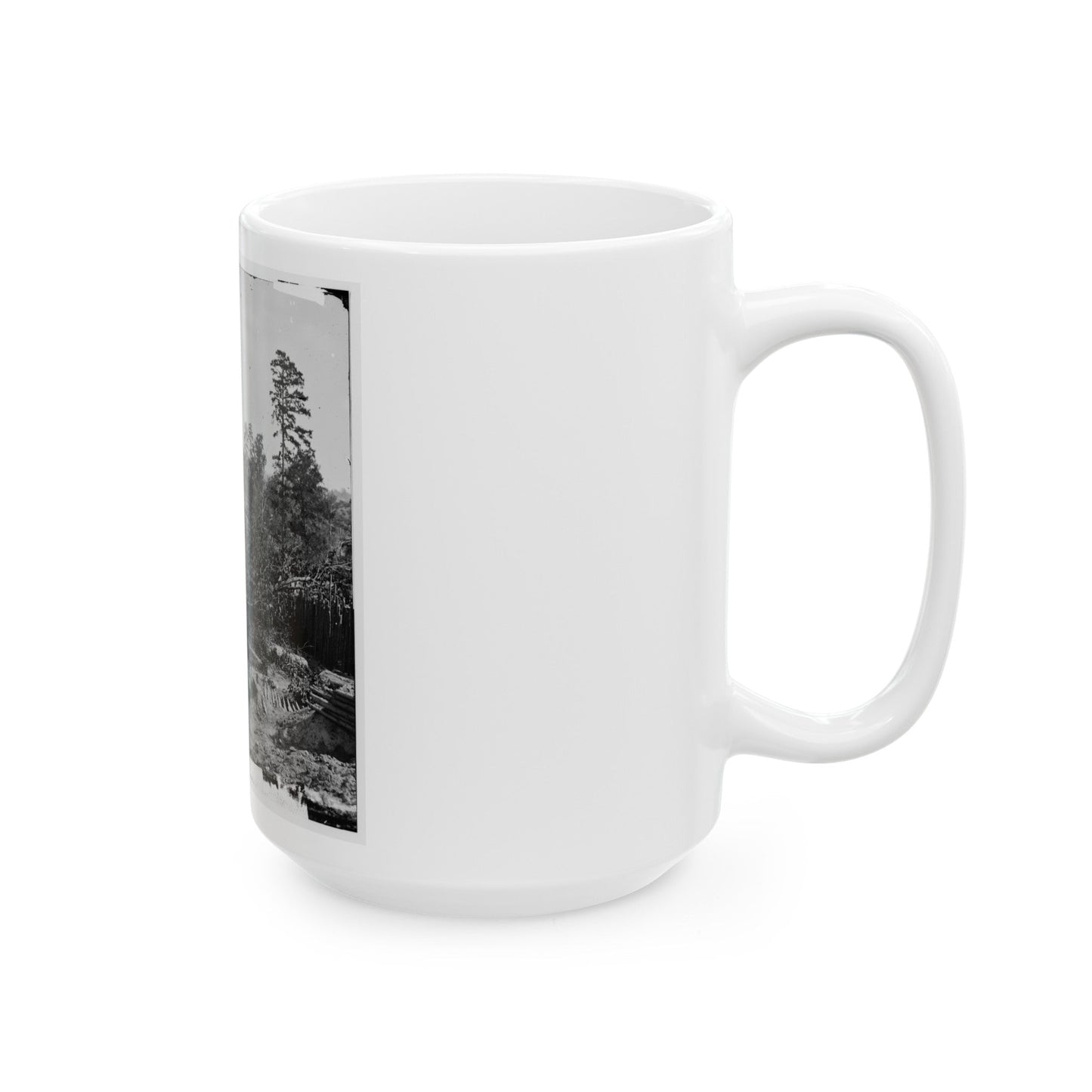 Atlanta, Georgia. Fortifications (U.S. Civil War) White Coffee Mug-The Sticker Space