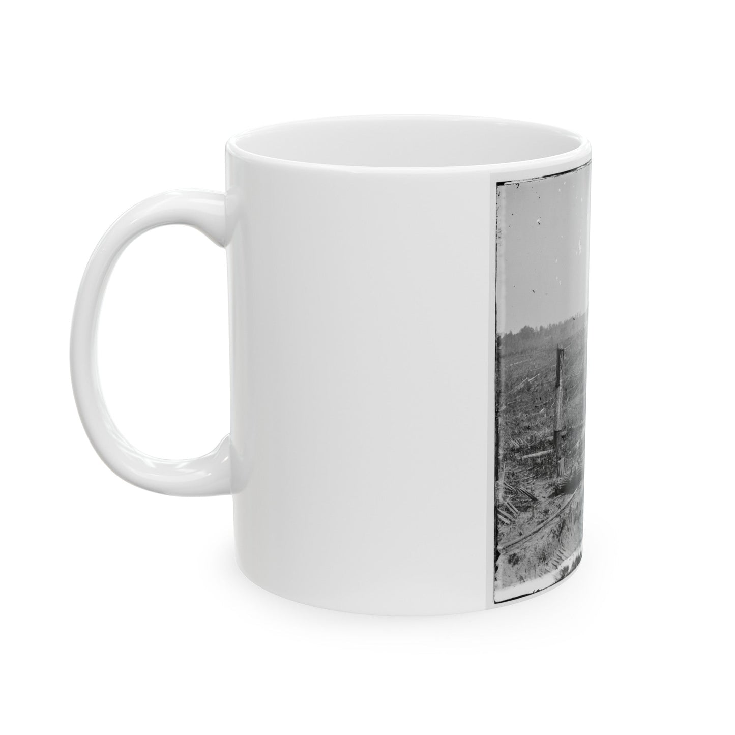 Atlanta, Georgia. Fortifications (U.S. Civil War) White Coffee Mug-The Sticker Space