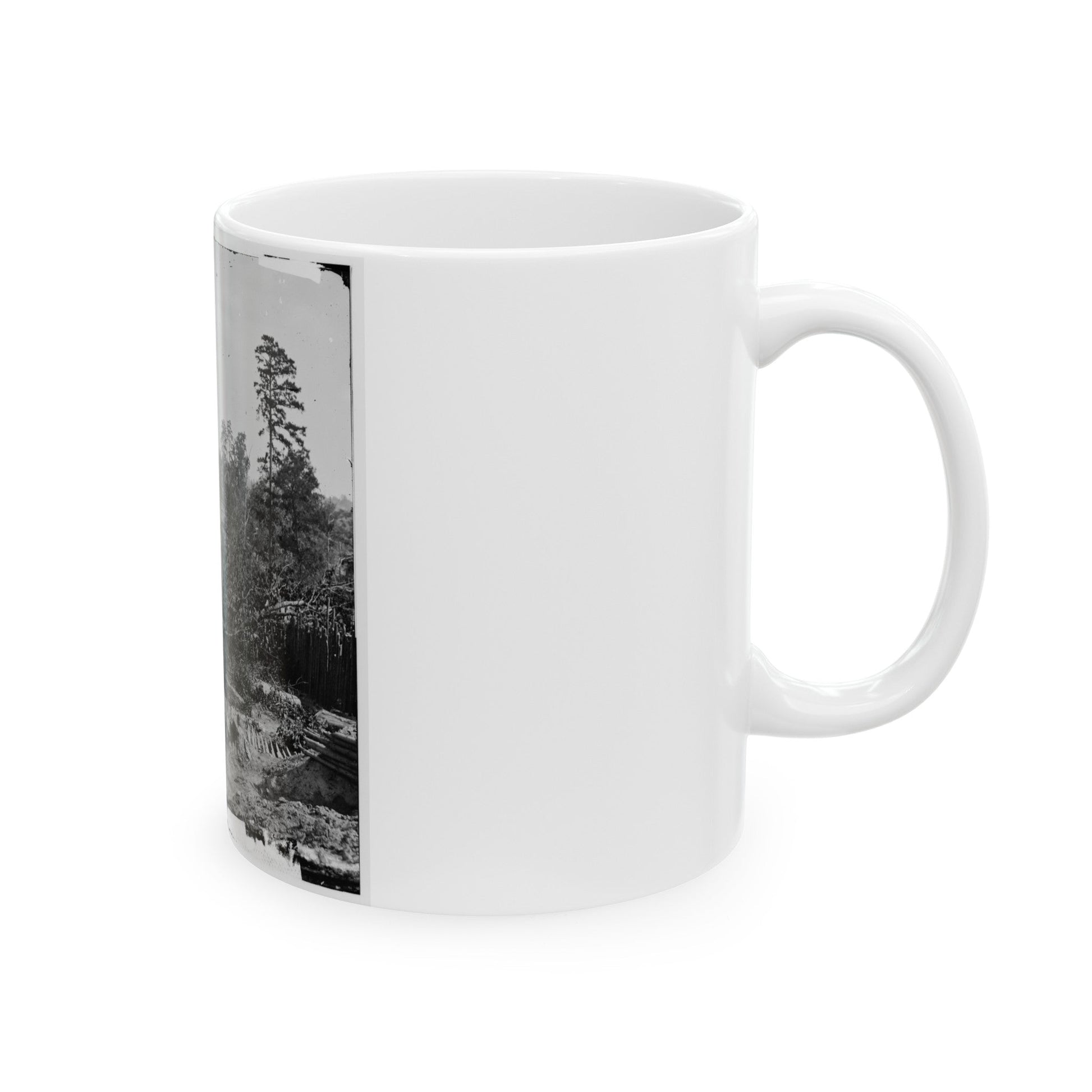 Atlanta, Georgia. Fortifications (U.S. Civil War) White Coffee Mug-The Sticker Space