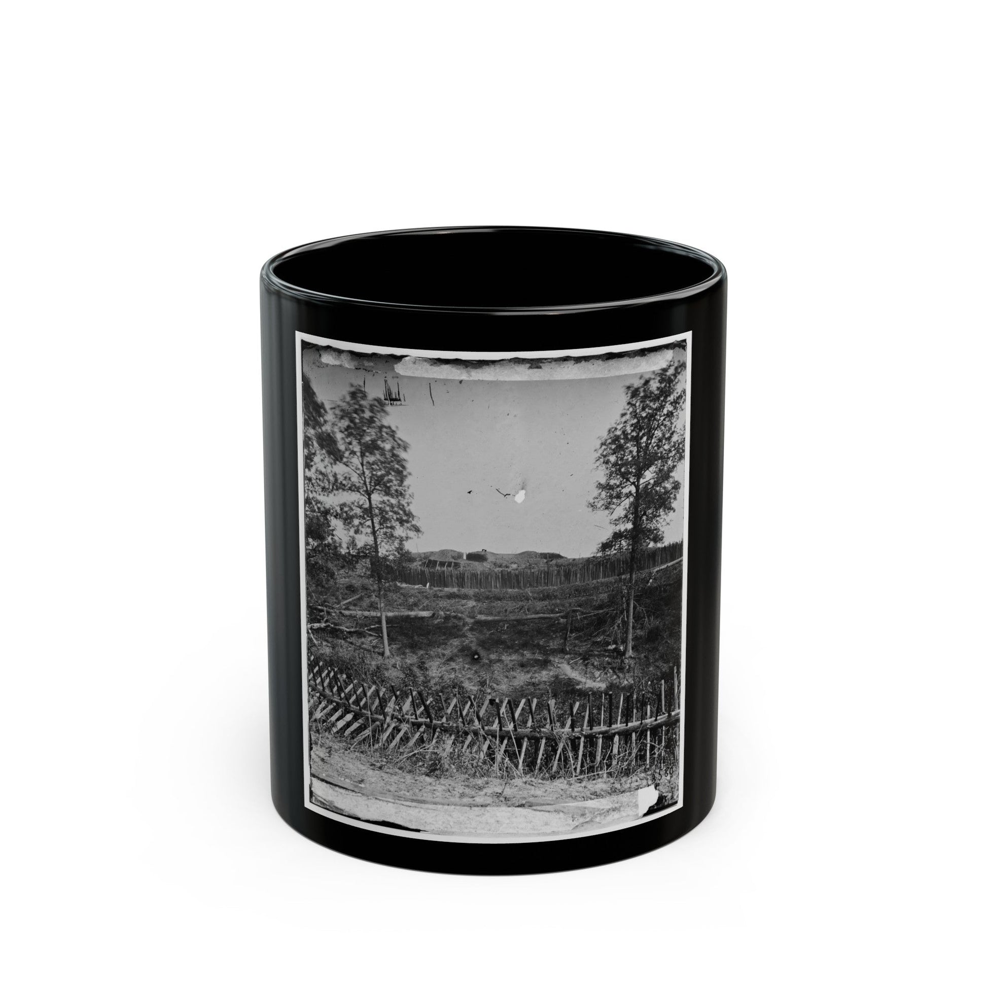 Atlanta, Georgia. Fortifications(2) (U.S. Civil War) Black Coffee Mug-11oz-The Sticker Space