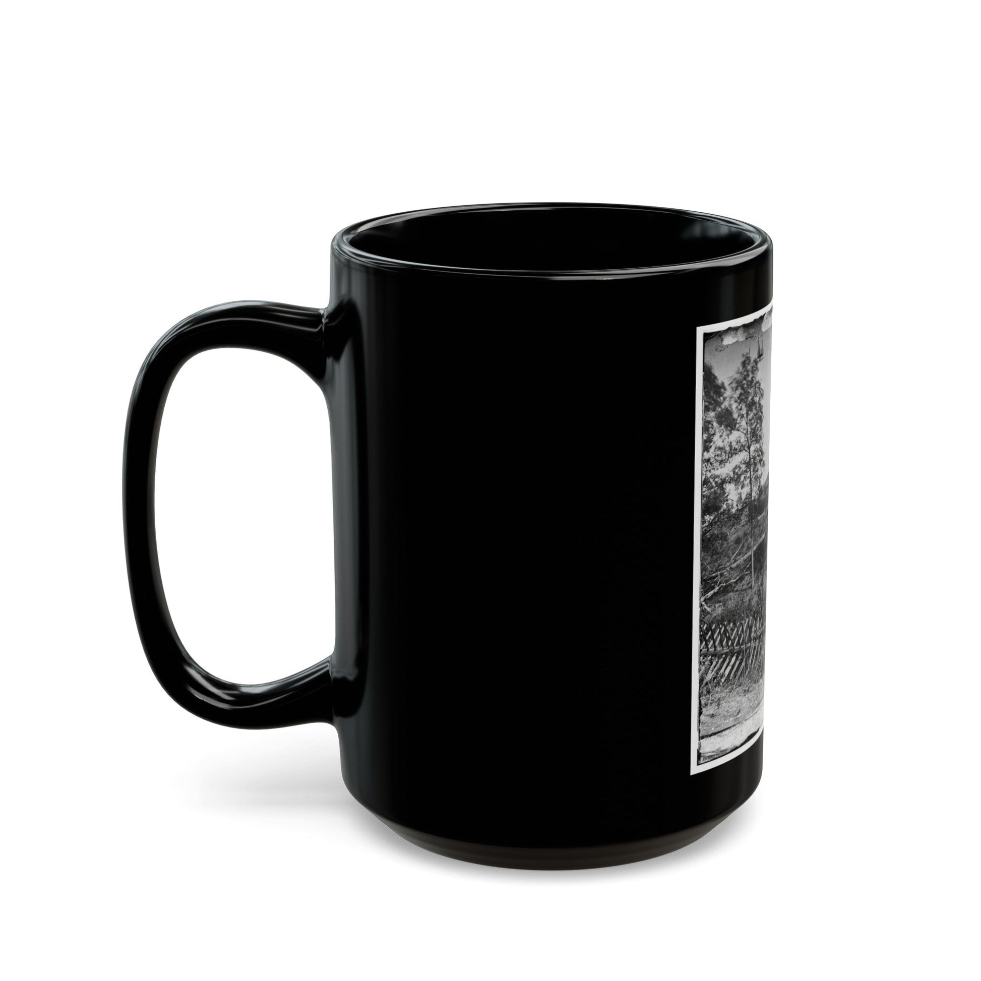 Atlanta, Georgia. Fortifications(2) (U.S. Civil War) Black Coffee Mug-The Sticker Space