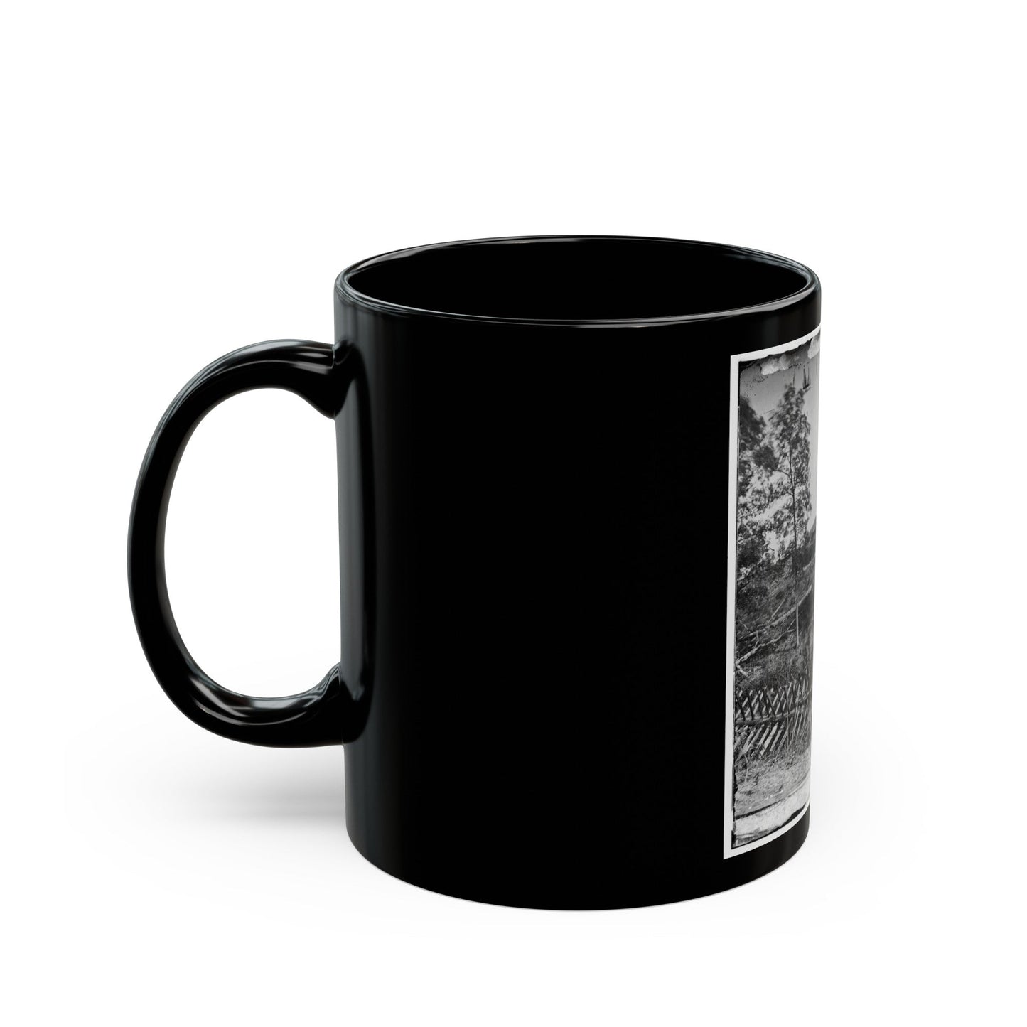 Atlanta, Georgia. Fortifications(2) (U.S. Civil War) Black Coffee Mug-The Sticker Space