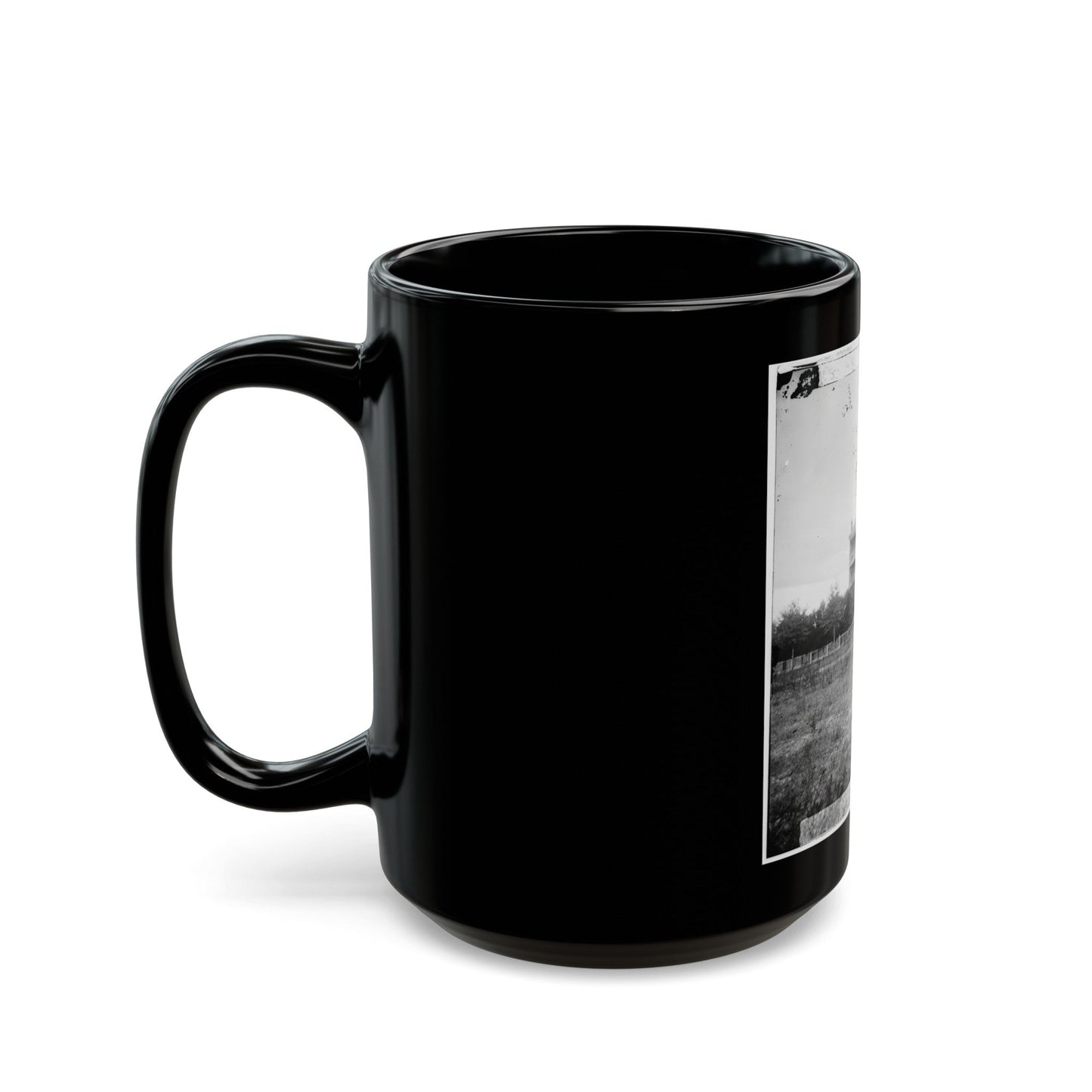 Atlanta, Georgia. House-2 (U.S. Civil War) Black Coffee Mug-The Sticker Space