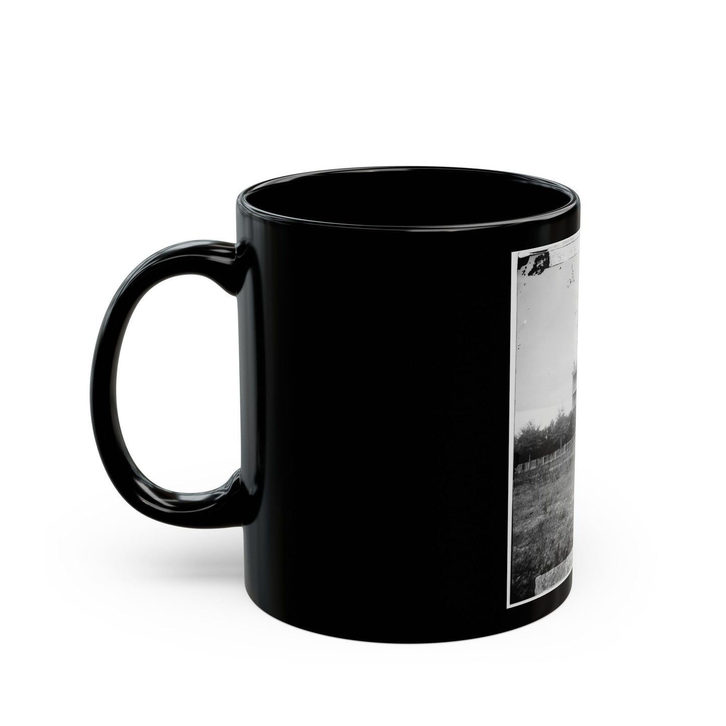 Atlanta, Georgia. House-2 (U.S. Civil War) Black Coffee Mug-The Sticker Space