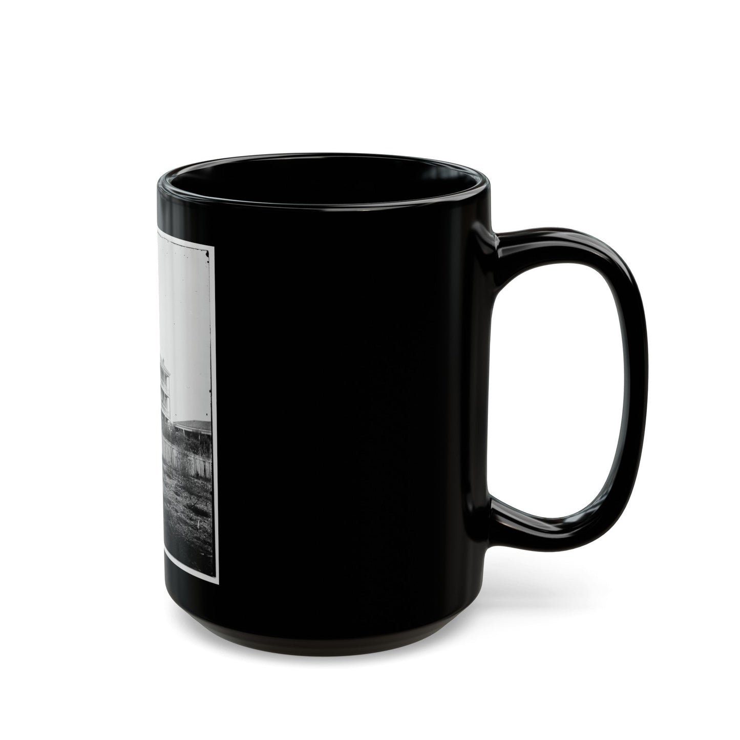 Atlanta, Georgia. House (U.S. Civil War) Black Coffee Mug-The Sticker Space