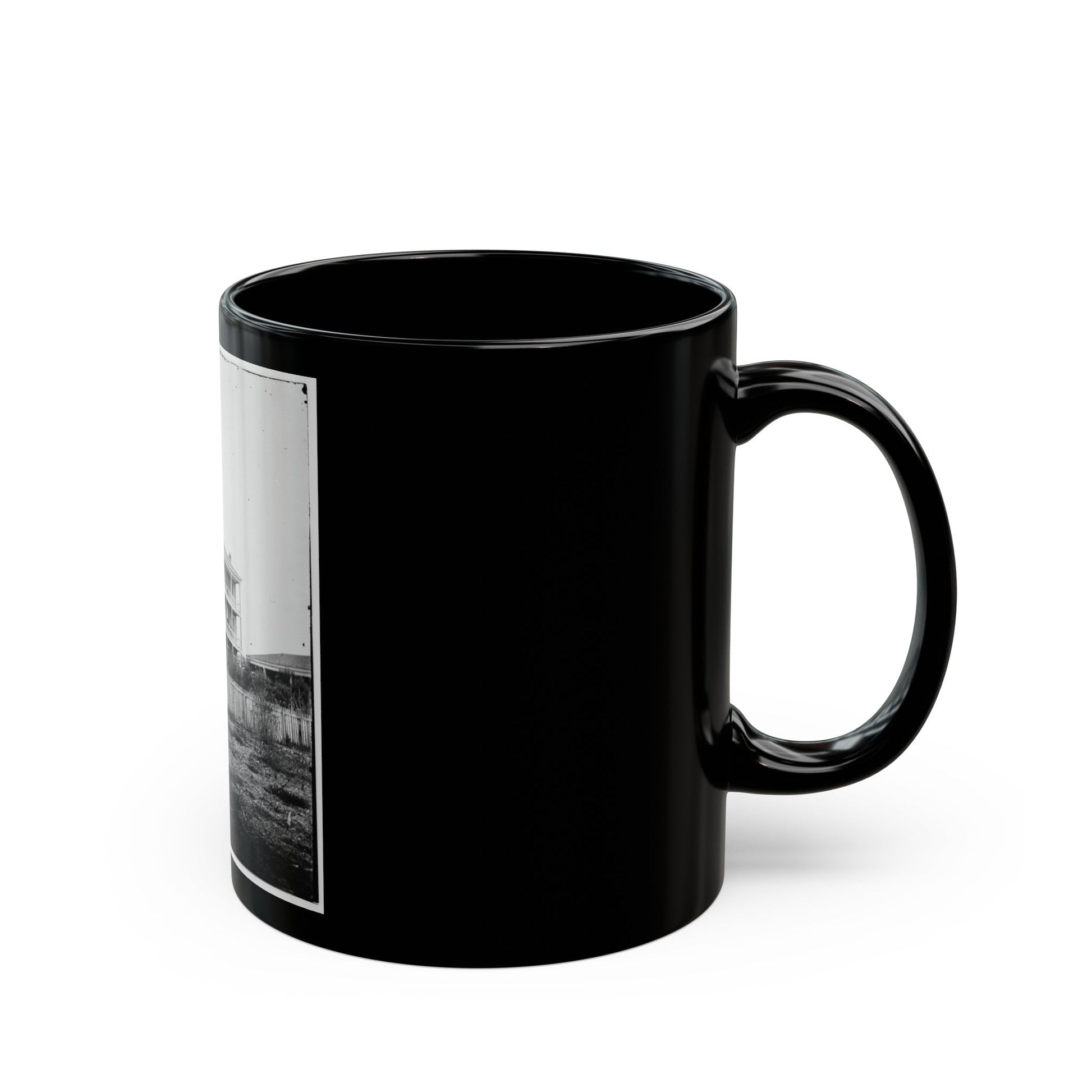 Atlanta, Georgia. House (U.S. Civil War) Black Coffee Mug-The Sticker Space