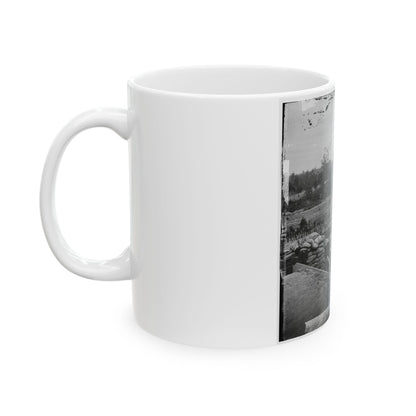 Atlanta, Georgia. Interior View Of Confederate Fort, East Of W. & A. Railroad, Looking East (U.S. Civil War) White Coffee Mug