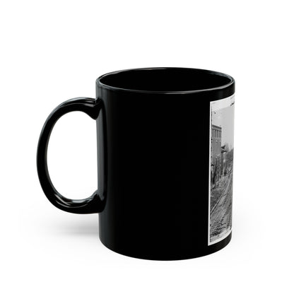 Atlanta, Georgia. Railroad Depot (U.S. Civil War) Black Coffee Mug-The Sticker Space