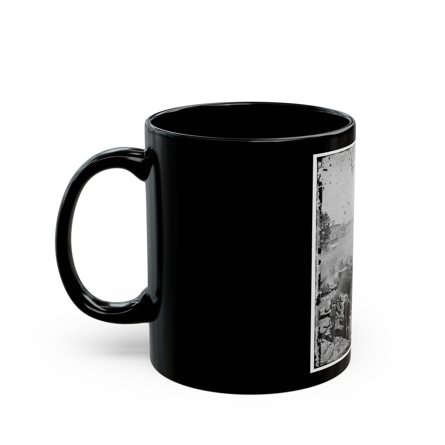 Atlanta, Georgia. Sherman's Men Destroying Railroad-2 (U.S. Civil War) Black Coffee Mug