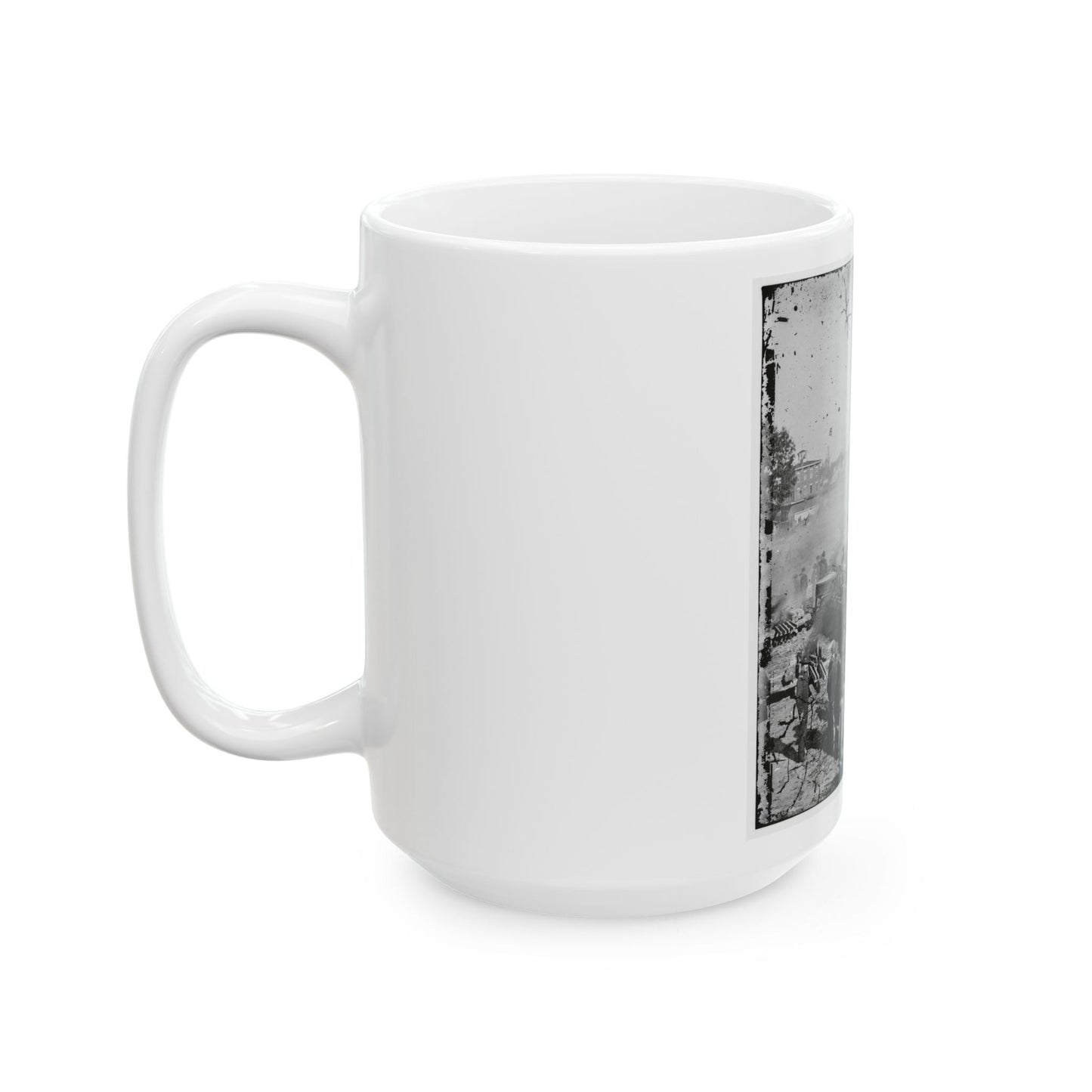 Atlanta, Georgia. Sherman's Men Destroying Railroad-2 (U.S. Civil War) White Coffee Mug