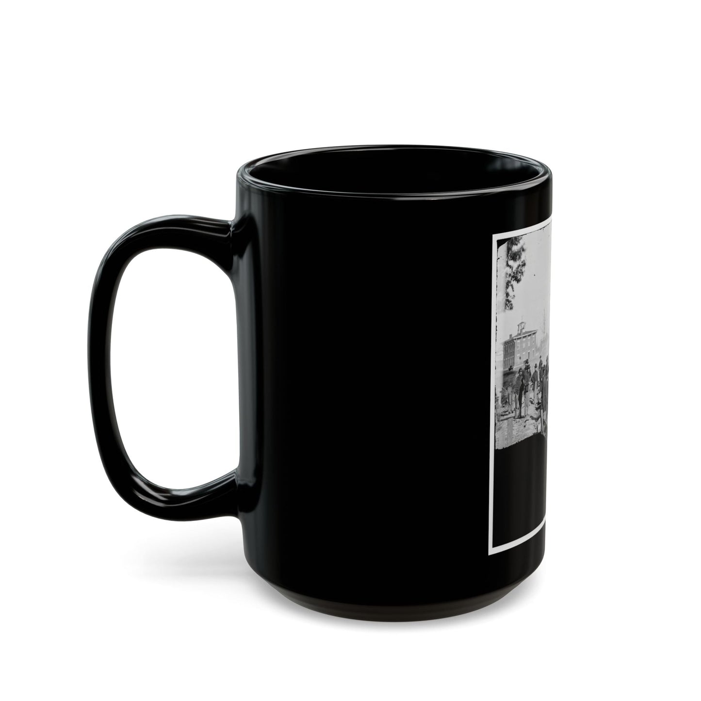 Atlanta, Georgia. Sherman's Men Destroying Railroad (U.S. Civil War) Black Coffee Mug