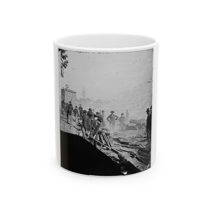 Atlanta, Georgia. Sherman's Men Destroying Railroad (U.S. Civil War) White Coffee Mug