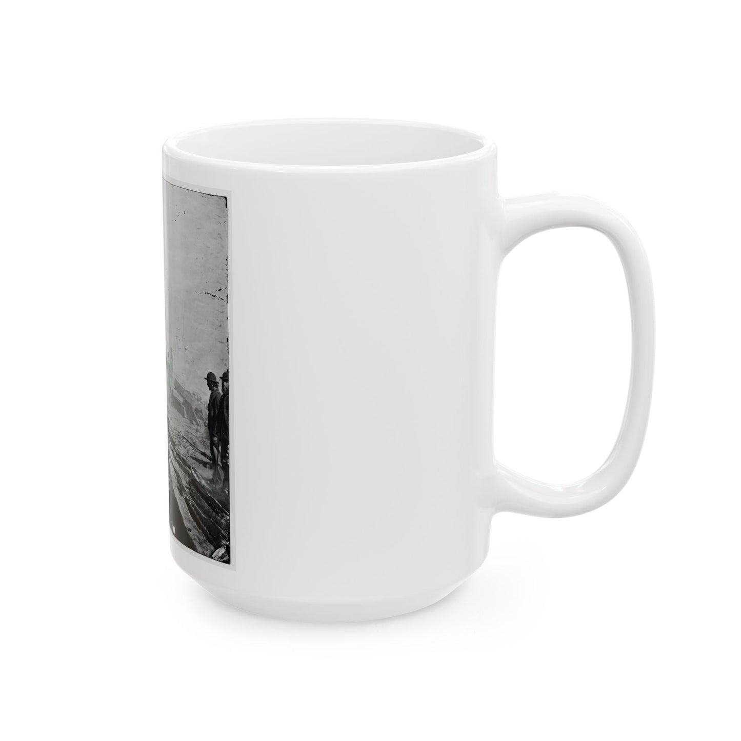 Atlanta, Georgia. Sherman's Men Destroying Railroad (U.S. Civil War) White Coffee Mug