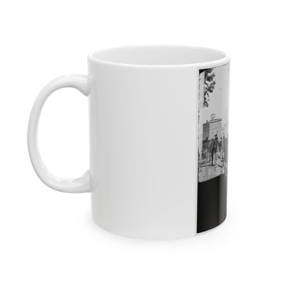 Atlanta, Georgia. Sherman's Men Destroying Railroad (U.S. Civil War) White Coffee Mug